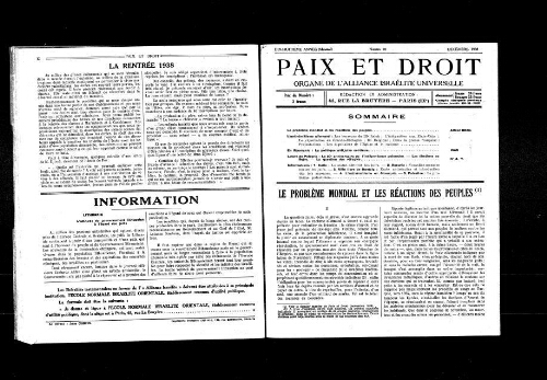 Paix et Droit.  (01/12/1938)